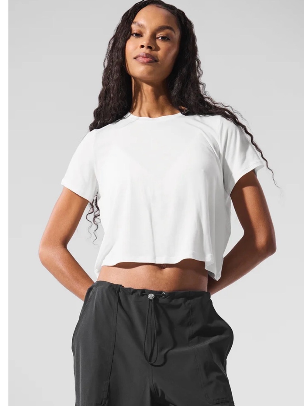 ALO Cropped All Day Short Sleeve